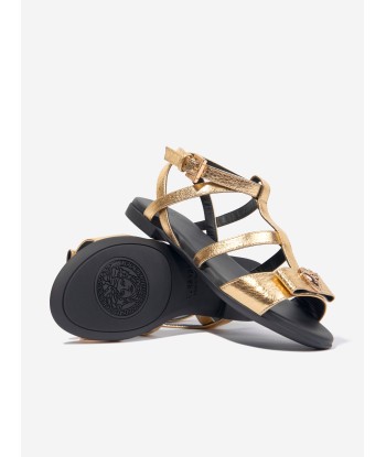 Versace Girls Medusa Heart Sandals in Gold de la marque