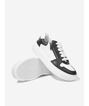 Versace Kids La Greca Trainers in White la livraison gratuite