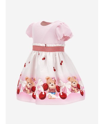 Monnalisa Baby Girls Teddy Bear Dress in Pink vous aussi creer 