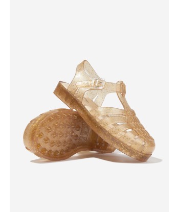 Mini Melissa Girls Possession Shiny Sandals in Gold vous aussi creer 