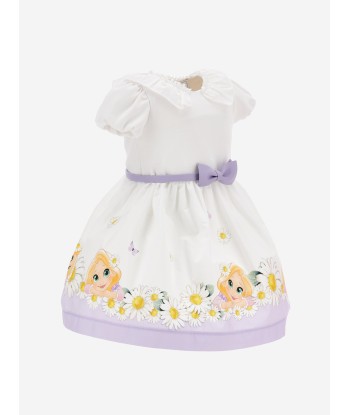 Monnalisa Baby Girls Princess Dress in White pas cher